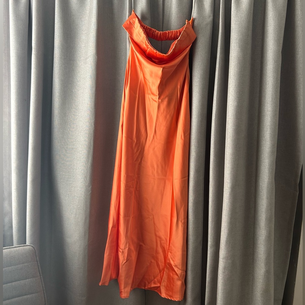 Billy J Orange Midi Dress, Tags on, Never Worn! Size 10